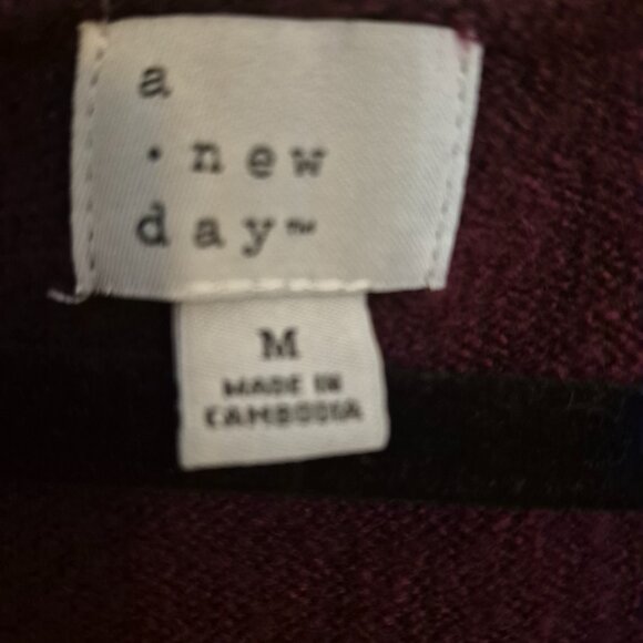 a new day burgundy Cardigan - Picture 3 of 5